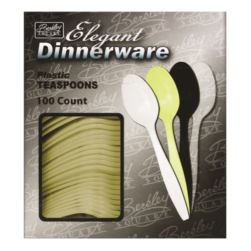 Heavy Weight Plastic Teaspoon, Almond